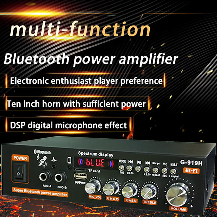 G919H AK45 Bluetooth 5.0 amplificatore Audio 2.0CH amplificatori di potenza Subwoofer amplificatore Audio hi-fi ricevitore amplificatore Stereo FM USB