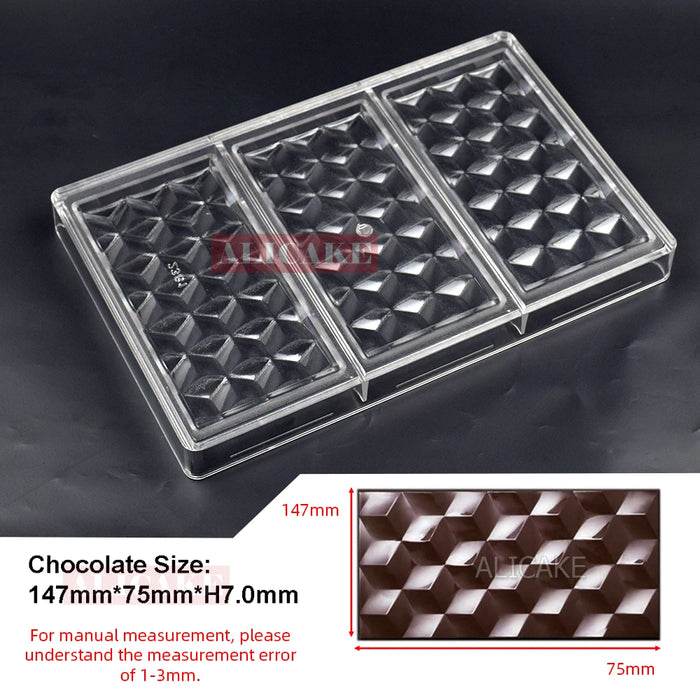 Stampo per cioccolato in policarbonato Stampi professionali per caramelle Bonbon Bar Stampo acrilico Dolciumi Cottura Pasticceria Utensili da forno