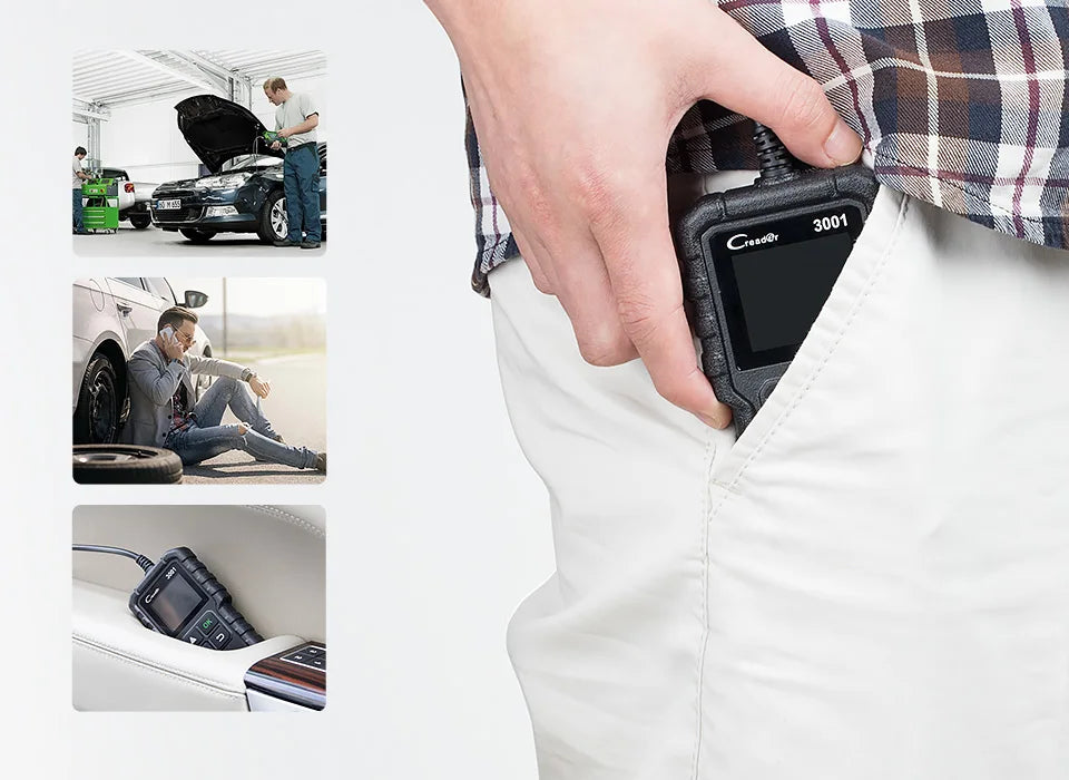 Launch X431 CR3001 Pieno Supporto OBDII/EOBD funzione Creader 3001 strumento diagnostico Multilingue PK CR319 OM123 scanner per lettore di codici