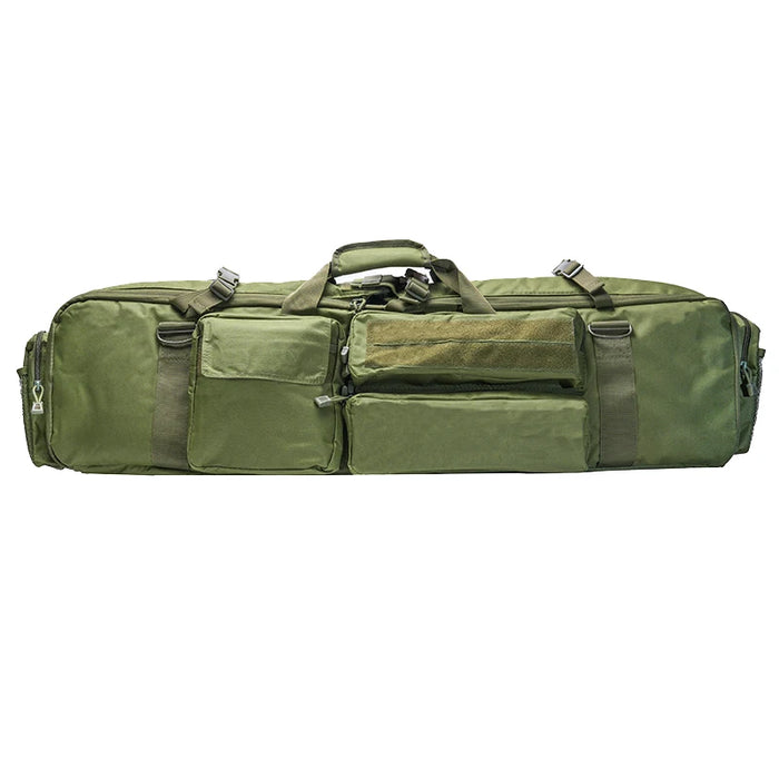 Zaino da caccia tattico in nylon 1000D Borsa da trasporto quadrata per doppio fucile con tracolla Borsa per pistola softair Custodia protettiva per tiro
