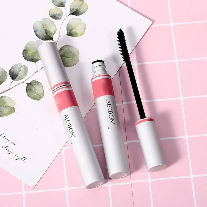 Mascara Curl individuale Estensione ciglia Mascara colossale Volume Express Trucco 1pc Inchiostro nero Alobon Ciglia in fibra 3d