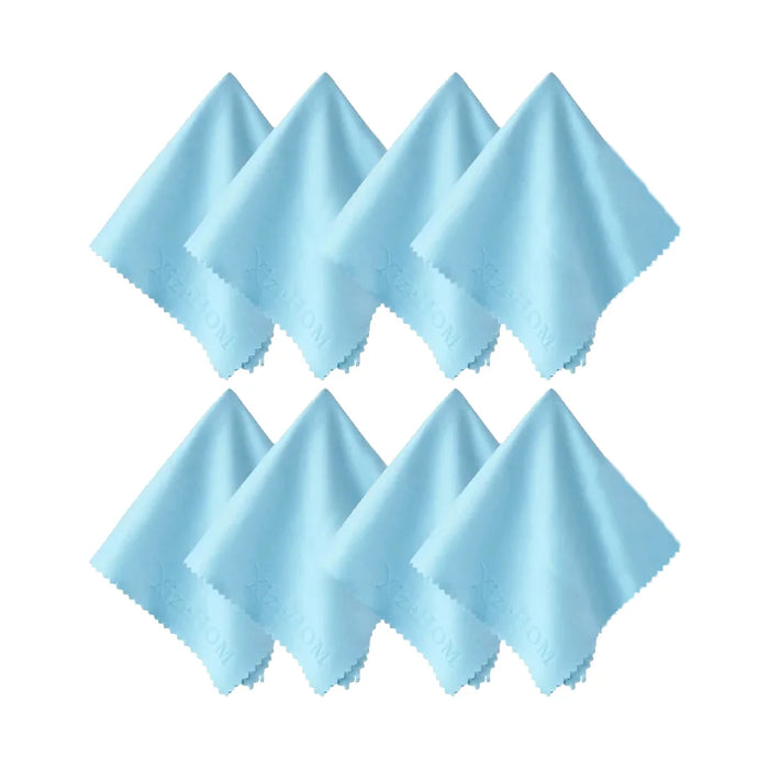 XizeHOM 8 pz/lotto Detergente per occhiali di alta qualità 20*20 cm Panno per pulizia occhiali in microfibra per lenti Salviette per la pulizia dello schermo del telefono