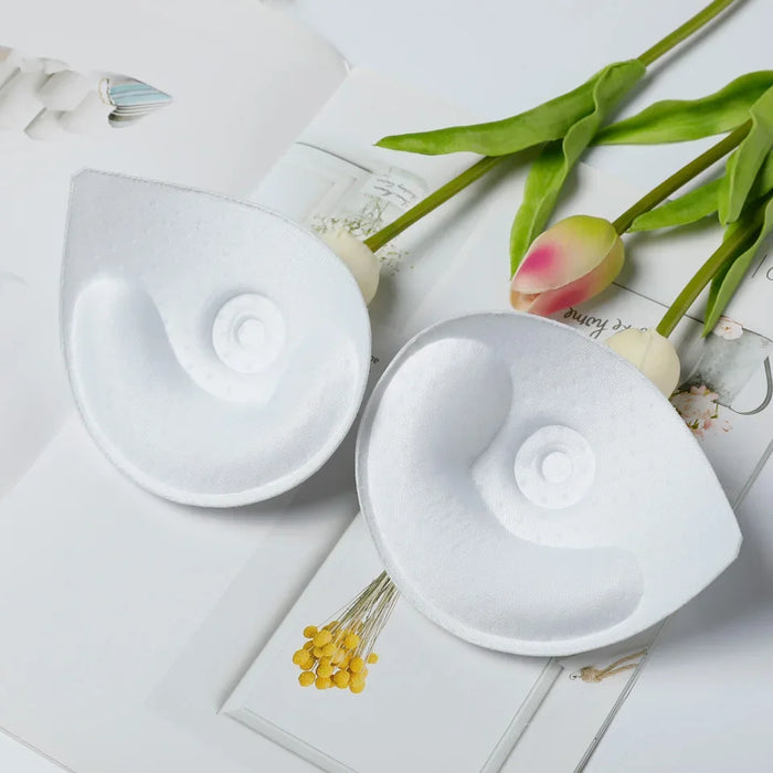 Flymokoii 1 Paia/lotto Donne Intimo Accessori Triangolo Spugna Costume Da Bagno Seno Push Up Imbottitura Pettorale Potenziatori Reggiseno Inserto In Schiuma