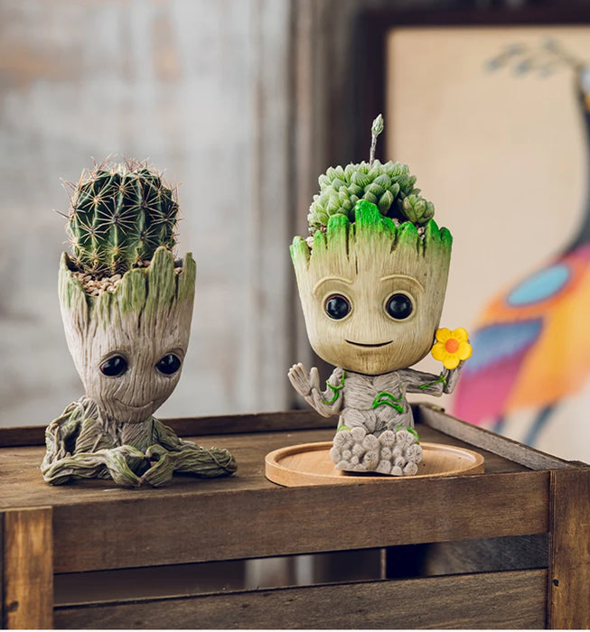 Decorazione della casa Artigianato Modello in miniatura Ufficio Desktop Display Cartoon Groot Figurine Artigianato Decor Albero Uomo Ornamento 5CM