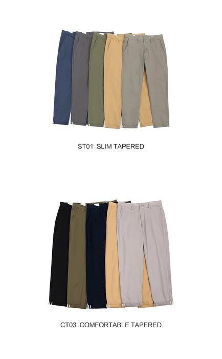 SIMWOOD 2024 autunno nuovi pantaloni Casual da uomo in cotone Slim Fit Chinos moda pantaloni abbigliamento maschile di marca Plus Size Pant 482