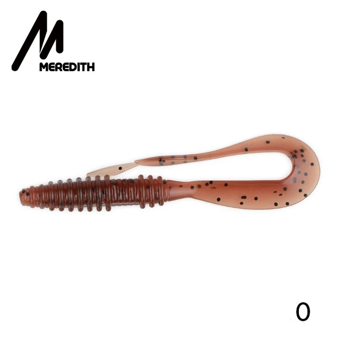 Meredith Mad Wag Esche morbide da pesca 50mm 75mm Esche morbide artificiali Predator Pesca in silicone Wobblers morbidi Esche da pesca