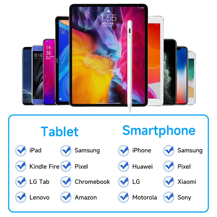 Penna stilo per IOS Android Windows Tablet Pen per iPad Samsung Xiaomi Lenovo Huawei Smart Phone Touch Pen per Apple Pencil