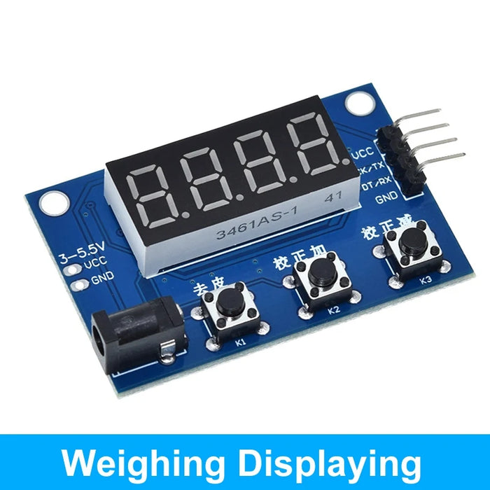 Cella di carico TZT 1KG 5KG 10KG 20KG HX711 Modulo AD Sensore di peso Bilancia elettronica Sensore di pressione di pesatura in lega di alluminio