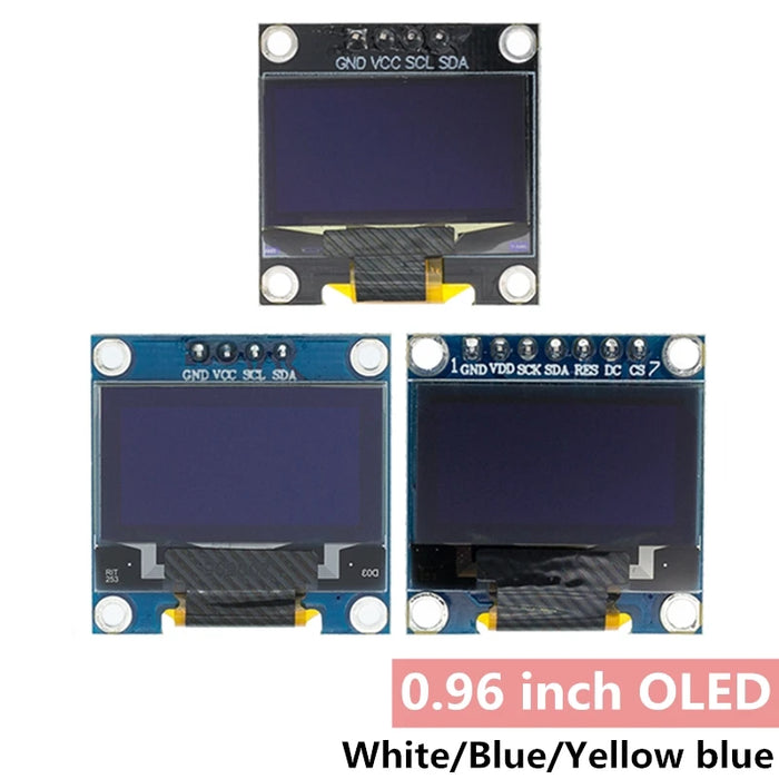 Originale 0.96 "OLED SPI/IIC I2C bianco/blu/giallo blu modulo OLED da 0.96 pollici 128X64 OLED LCD Modulo Display A LED Per ARDUINO