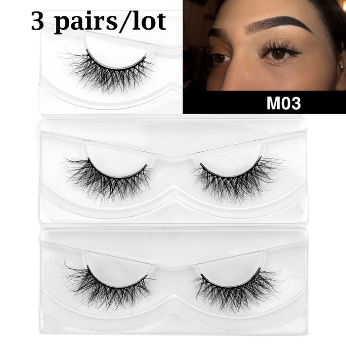 Ciglia Visofree Ciglia di visone 3D Ciglia naturali fatte a mano Ciglia finte lunghe e morbide Ciglia di visone cruelty free ad alto volume D101