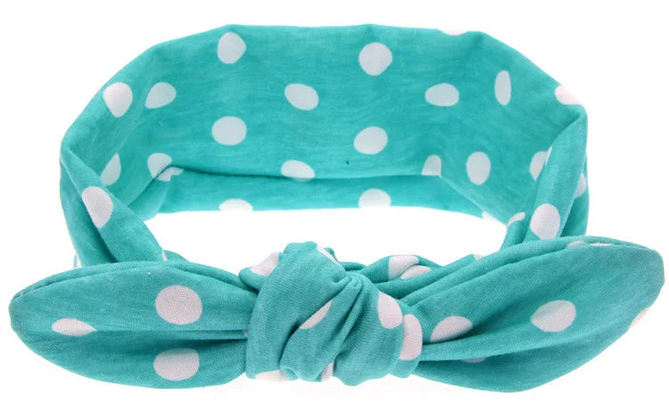 fascia per bambina Accessorio per capelli infantile Fiocco per orecchie di coniglio Copricapo per neonato Regalo Nastro per fasciatura per bambini Bambini Punto stampato per bambini