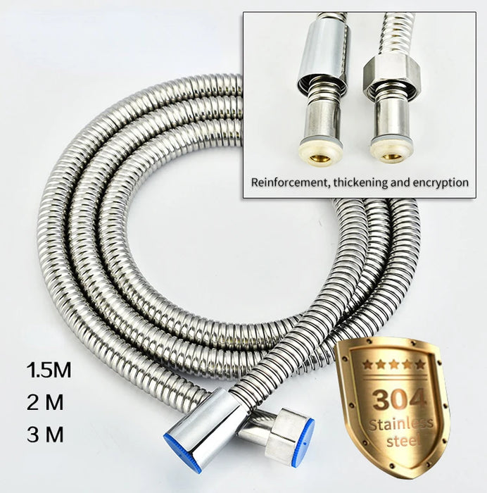 Tubo doccia in acciaio inox lungo bagno doccia tubo dell'acqua prolunga tubo idraulico tubo soffione accessori bagno