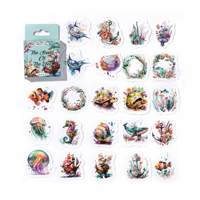 46 pezzi/pacco Viaggia da solo Mini adesivo di carta Decorazione album fai da te Diario Scrapbooking Etichetta adesiva Cancelleria Kawaii