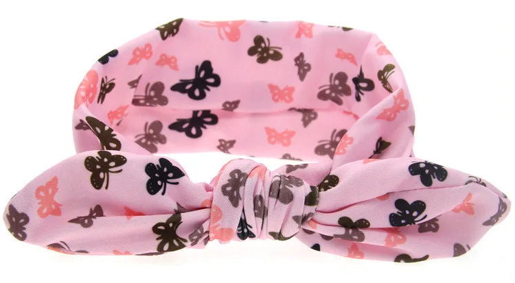 fascia per bambina Accessorio per capelli infantile Fiocco per orecchie di coniglio Copricapo per neonato Regalo Nastro per fasciatura per bambini Bambini Punto stampato per bambini