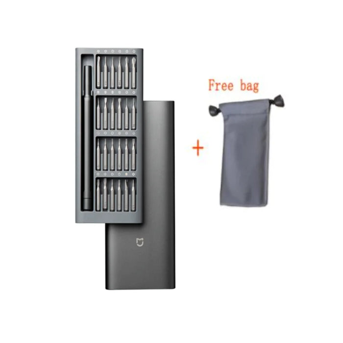 100% originale Xiaomi uso quotidiano cacciavite Kit Manua 24 punte magnetiche di precisione scatola di alluminio Set di cacciaviti fai da te Smart home