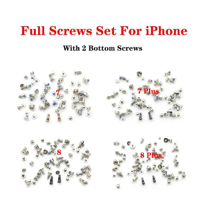 Sostituzione completa delle viti per iPhone 5 5S 6 6S 7 8 Plus X XR XS Max con vite Pentalobe inferiore