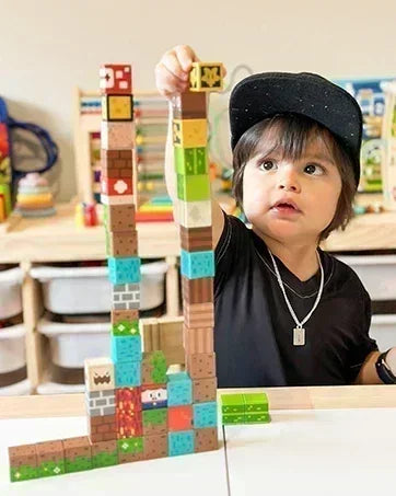 Blocchi magnetici Mine World Set cubo magnetico per ragazzo ragazza bambino età 3+ modello fai da te bambini stelo stelo giocattolo sensoriale regalo