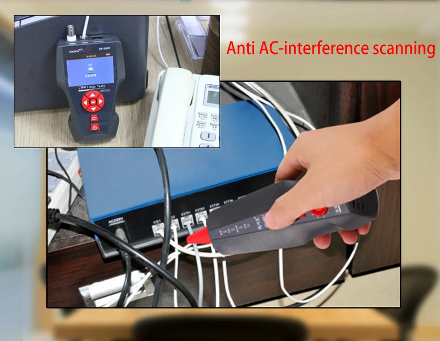 Tester per cavi di rete multifunzione originale Noyafa NF-8601W RJ45 RJ11 BNC POE PING crosstem Test Tracker per cavi di rete