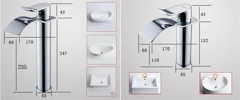 Rubinetto per lavabo rubinetto per cascata in oro e bianco rubinetto per bagno in ottone rubinetto per lavabo da bagno rubinetto per miscelatore rubinetto per lavabo caldo e freddo