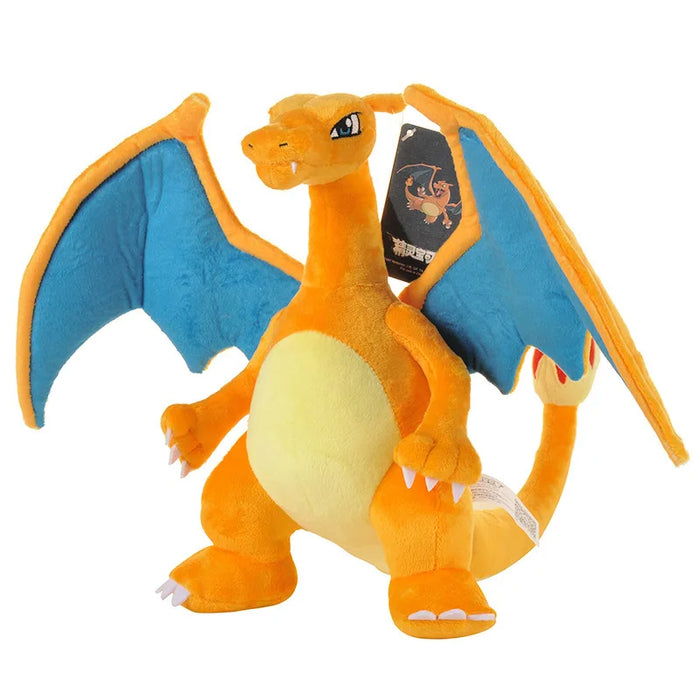Peluche Charizard lucido, gioco di peluche da collezione, morbidi cartoni animati per regalo, simpatico personaggio dei cartoni animati da 12 pollici