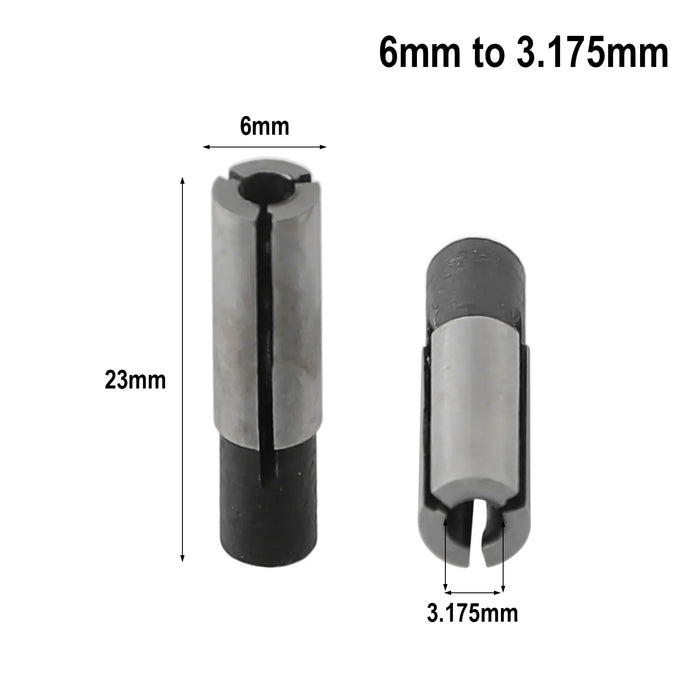 1/2 "1/4" 1/8 "Pinza Adattatore Gambo Riduttore Bit Mandrino CNC Router 4/6/8/10mm Per Mandrini Macchina Per Incidere