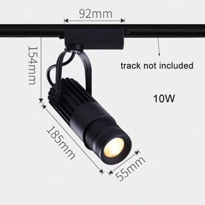 Faretti zoom da palcoscenico per teatro, luci a binario per proiettore con logo con messa a fuoco a LED, luci Gobo industriali per matrimoni in negozi di ristoranti aziendali