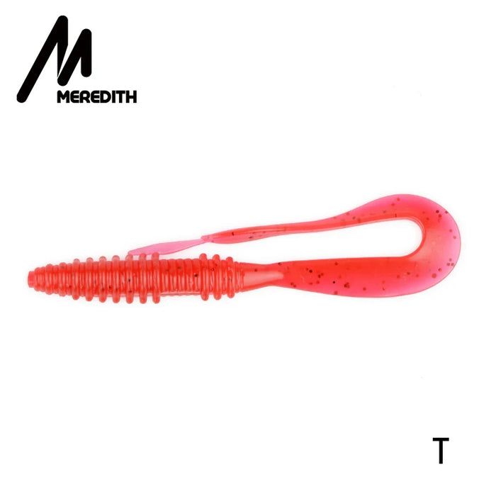 Meredith Mad Wag Esche morbide da pesca 50mm 75mm Esche morbide artificiali Predator Pesca in silicone Wobblers morbidi Esche da pesca