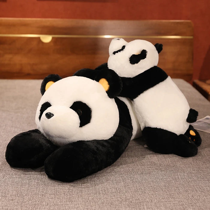 60 cm-120 cm Panda gigante giocattoli di peluche morbido cuscino per dormire cartone animato animale orso farcito bambola classica per bambini compleanno regali di Natale
