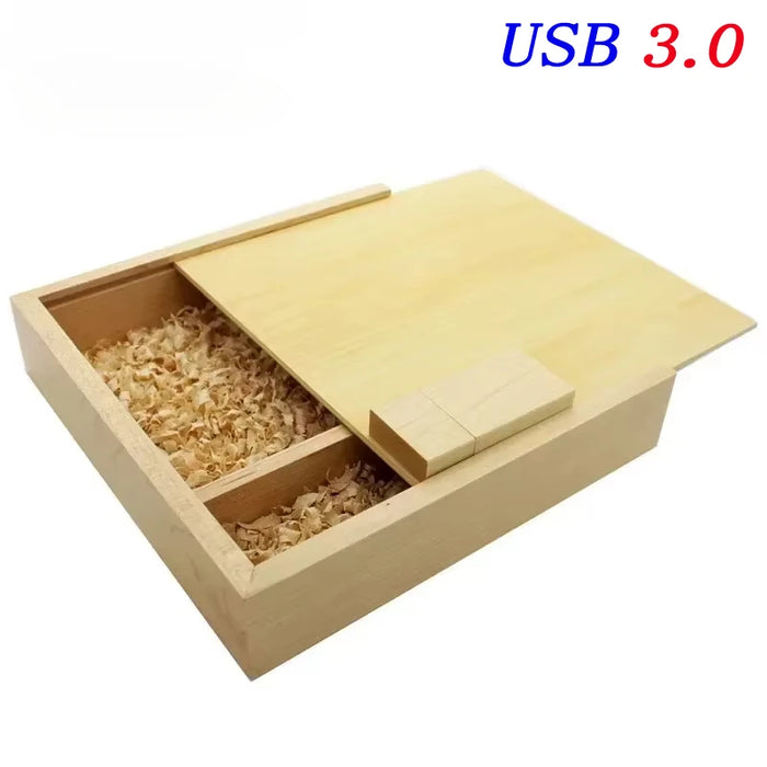 Album in legno stile USB 3.0 ad alta velocità 4 GB 8 GB 16 GB Regalo di moda 32 GB 64 GB USB + SCATOLA Fotografia di matrimonio LOGO personalizzato gratuito