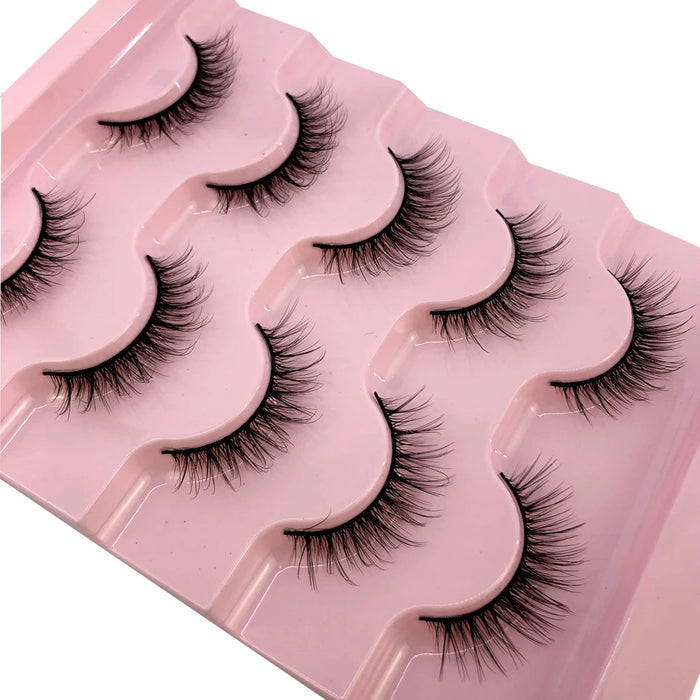 2023 Nuovo 5 paia ciglia finte naturali ciglia finte trucco lungo ciglia di visone 3d estensione ciglia ciglia di visone ciglia corte