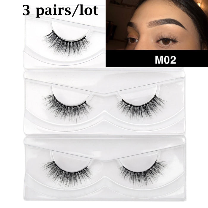 Ciglia Visofree Ciglia di visone 3D Ciglia naturali fatte a mano Ciglia finte lunghe e morbide Ciglia di visone cruelty free ad alto volume D101