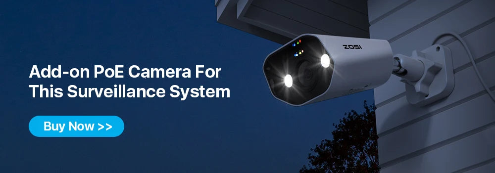 ZOSI 8CH POE Kit di videosorveglianza 4K 8MP 5MP Super HD Telecamere IP esterne AI Starlight Visione notturna Sistema di telecamere di sicurezza CCTV