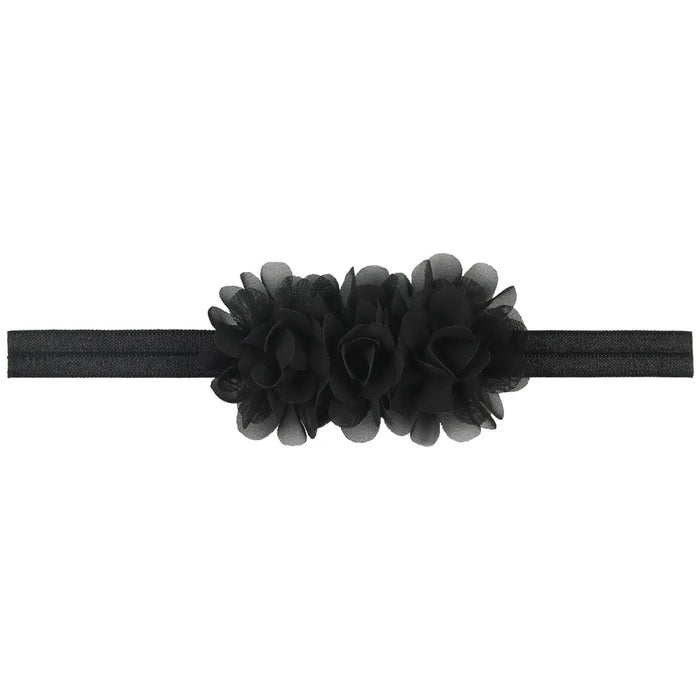 Fiore in chiffon Fascia per bambina Accessori per capelli per neonati Cravatta Fiocco Copricapo per neonato Tiara Copricapo Regalo Nastro per fasciatura per bambini