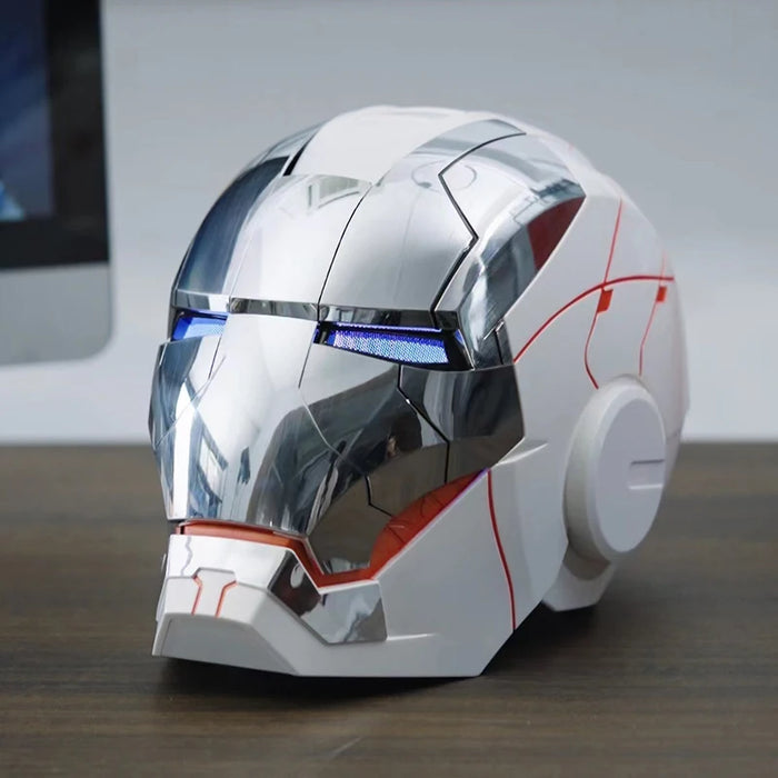 Nuovo AutoKing 1:1 Mk5 Iron Man Casco Cosplay Controllo Vocale Occhi con Modello di Luce Giocattoli per Adulti Elettrico Indossabile Regalo Di Natale