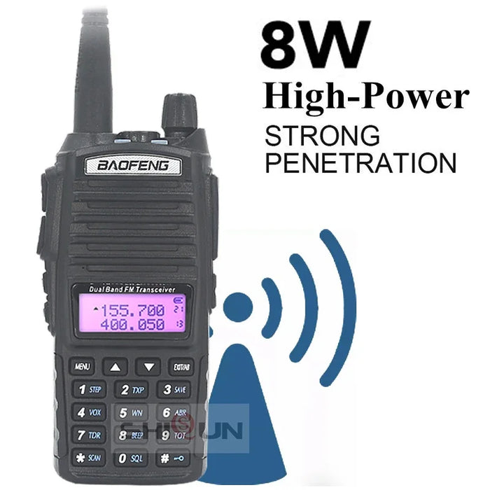 Aggiornamento BaoFeng UV-82 8W Opzionale 5W Baofeng UV 82 Walkie Talkie 10 KM Baofeng 8W Ham Radio 10KM Dual PTT 82HP UV-9R GT-3TP UV-5R