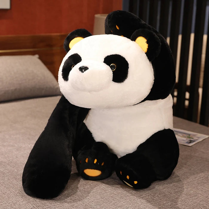60 cm-120 cm Panda gigante giocattoli di peluche morbido cuscino per dormire cartone animato animale orso farcito bambola classica per bambini compleanno regali di Natale