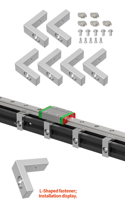 Parti della stampante 3D Ender3 /Cr10 X/Y Axis Upgrade Kit guide lineari raccordi fissi tipo L
