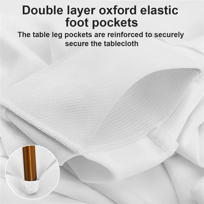 2 pezzi tovaglia elasticizzata tovaglia da cocktail tovaglia in spandex bar hotel festa matrimonio tovaglia altezza elasticizzata