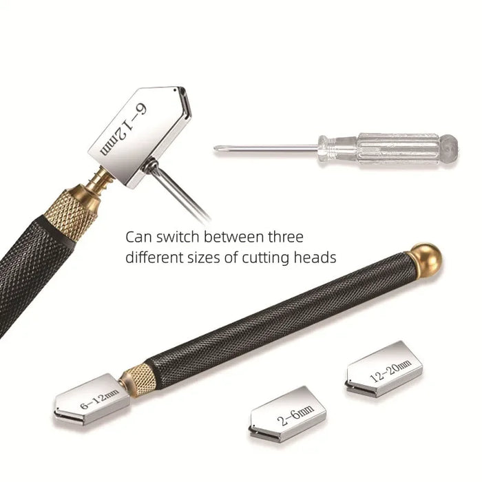 TC-17 Tagliavetro Tagliapiastrelle in ceramica Modello TC-17 Ruota da taglio professionale per vetro con manico in metallo Utensile manuale per taglio vetro