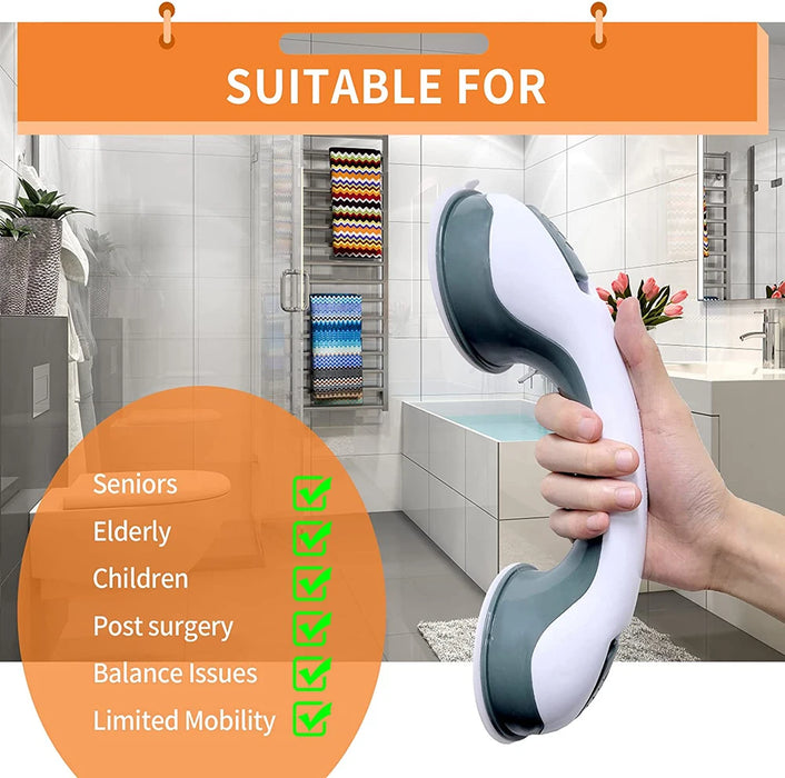 Nuove maniglie per doccia Maniglioni Ultra Grip Ventose di sicurezza a doppio bloccaggio Maniglia ausente Supporto antiscivolo per WC Bagno