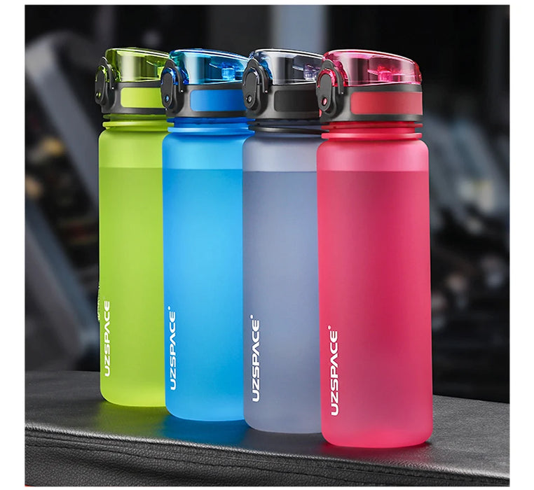 UZSPACE Borse acqua calda 500/1000ML Proteine Shaker Diretta Drink Outdoor Sport Tour Portatile A Perfetta Tenuta di Plastica Tritan La Mia Bottiglia BPA Libero