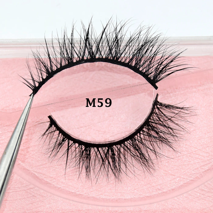 Ciglia Visofree Ciglia di visone 3D Ciglia naturali fatte a mano Ciglia finte lunghe e morbide Ciglia di visone cruelty free ad alto volume D101