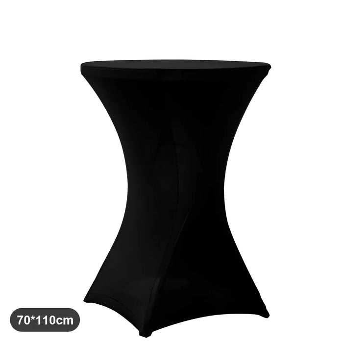 2 pezzi tovaglia elasticizzata tovaglia da cocktail tovaglia in spandex bar hotel festa matrimonio tovaglia altezza elasticizzata