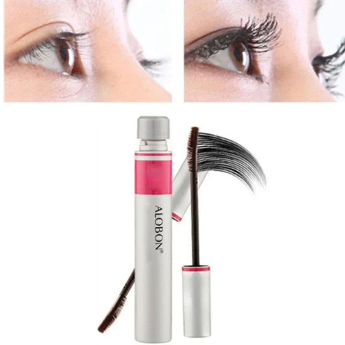 Mascara Curl individuale Estensione ciglia Mascara colossale Volume Express Trucco 1pc Inchiostro nero Alobon Ciglia in fibra 3d
