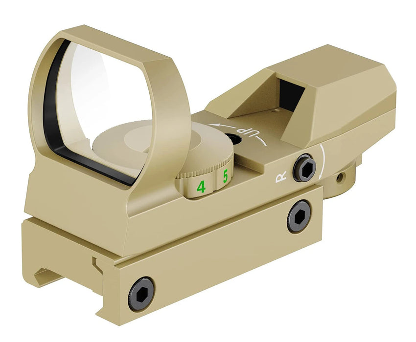 Bestsight Red Dot Sight Mirino olografico Reflex 4 Reticolo Ottiche Collimatore illuminato rosso e verde Mirino da caccia