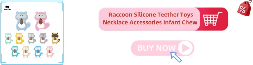 LOFCA Perline in Silicone a Forma di Cuore 10 pz Fascino Massaggiagengive Dentizione del Bambino Gioielli Allattamento Bambino Igiene Orale Per Collana Porta Ciuccio