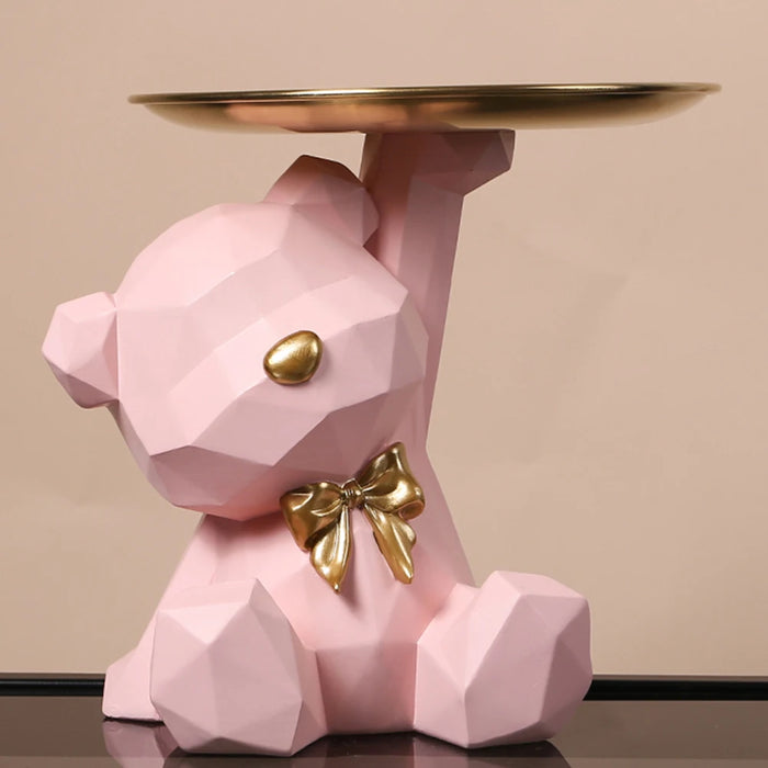 Portachiavi orso geometrico figurina ingresso artigianato resina decorazione scrivania caramelle articoli vari forniture per la casa per soggiorno di casa