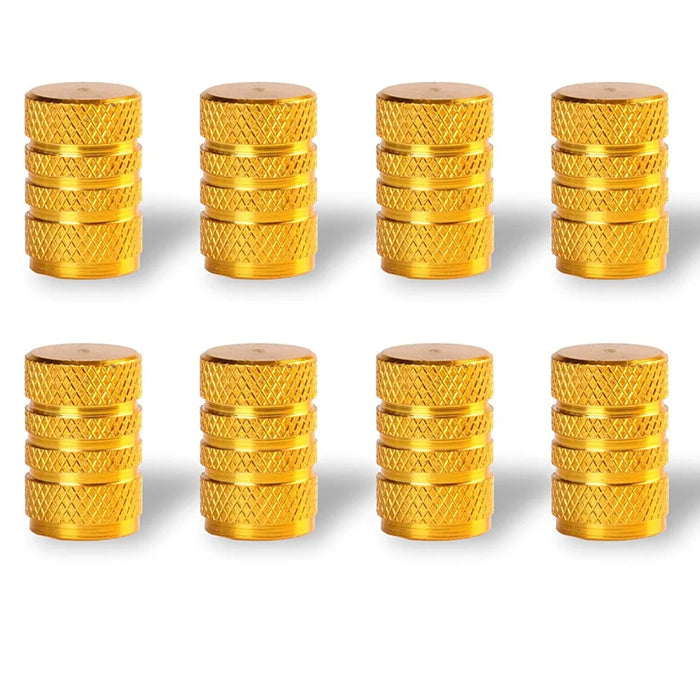 8Pc Cappucci per valvole per pneumatici Copri stelo per cerchioni Tappo per ruota automatico antipolvere Cappucci per capezzoli in lega di alluminio per auto e moto Bici