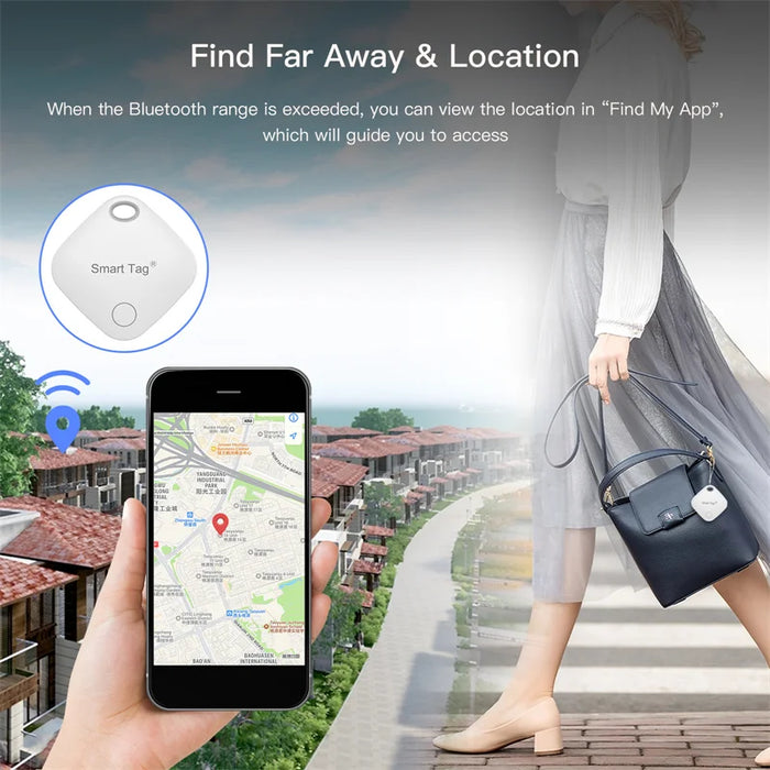 Smart Bluetooth Alarm Tracker funziona con trova la mia APP dispositivo Anti-smarrimento per localizzatore di sostituzione Tag Iphone MFI Rated
