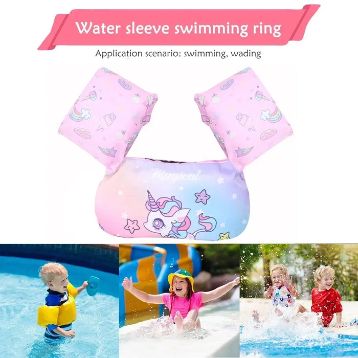 Baby Swim Circle Cartoon manica del braccio giubbotto di salvataggio costume da bagno bambini Outdoor Water Safety Suit Growth Toy